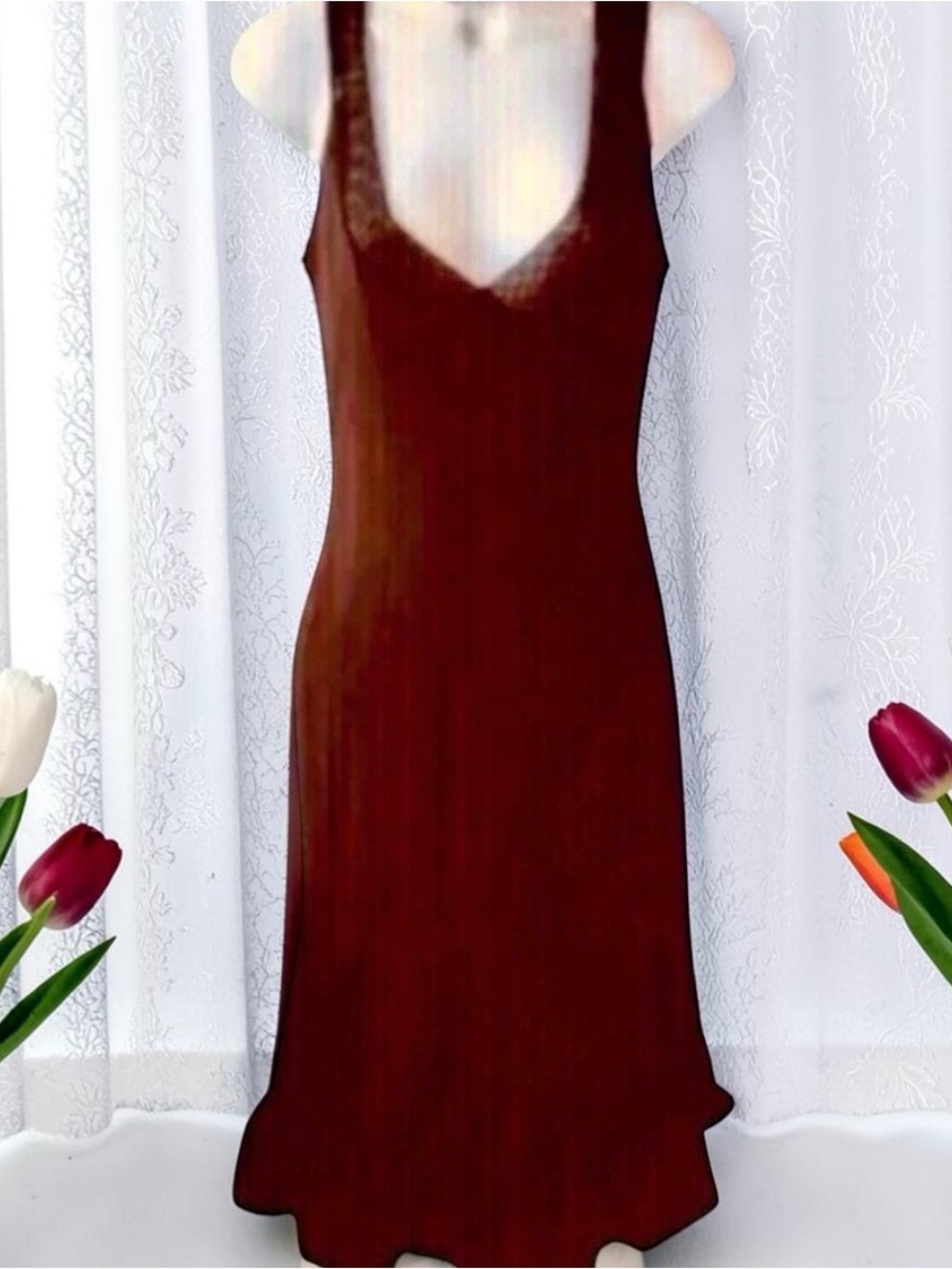 Joseph Ribkoff Chocolate Brown Midi Dress Pleated Seam Flared Made in Canada